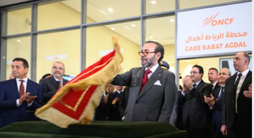 جلالة الملك يُعطي بالرباط انطلاقة أشغال إنجاز الخط السككي فائق السرعة LGV الرابط بين القنيطرة ومراكش