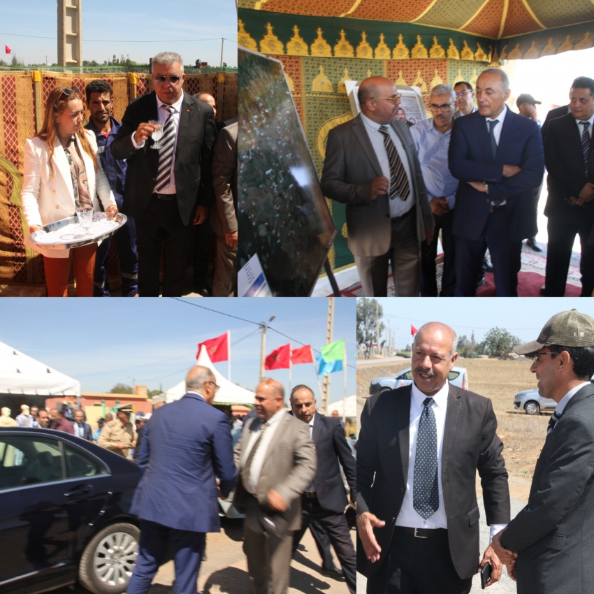 عامل إقليم بنسليمان السيد سمير اليزيدي يشرف على تدشين مشرع الماء يهم ثمانية دواوير بجماعة عين التيزغة